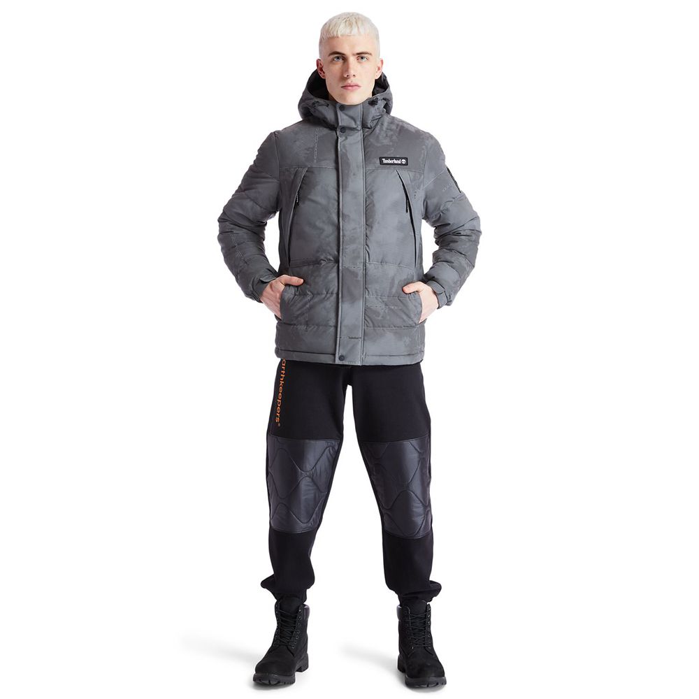 Jaqueta Masculino - Timberland Reflective Puffer - XGBIT3890 - Cinzentas Escuro